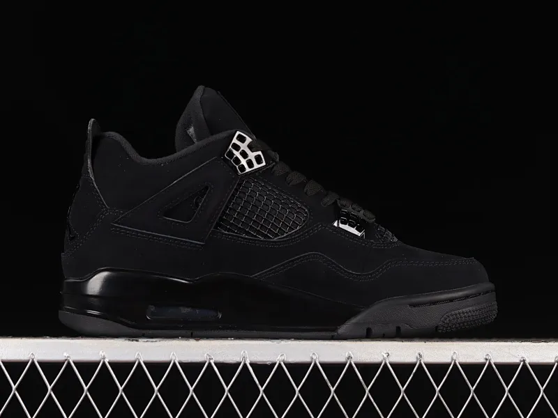 All categories Air Jordan Jordan series basketball shoes Air Jordan 4 OG version Air Jordan 4 Retro "Black Cat" AJ4 Joe 4 Black Cat First layer matte CU1110-010